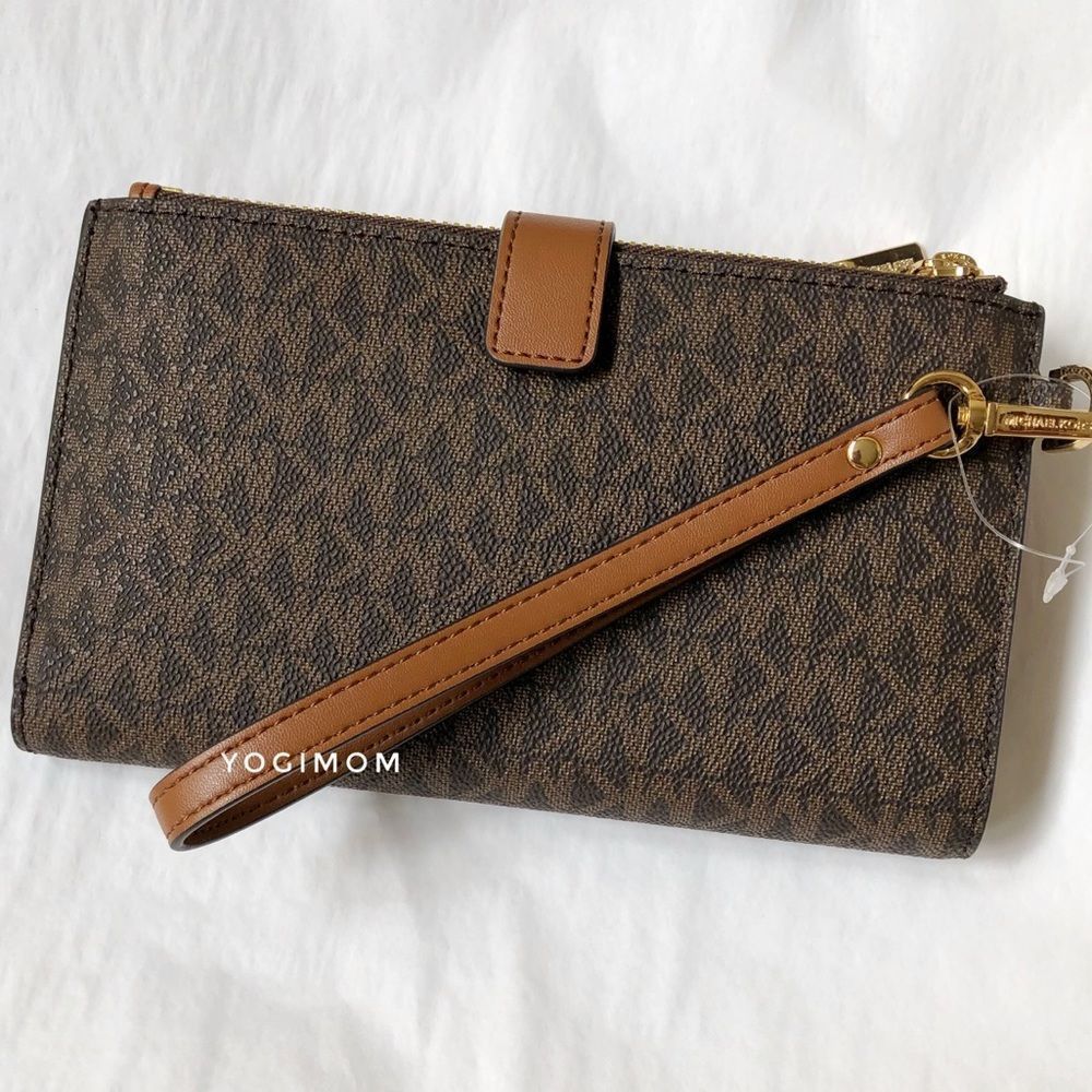 MICHAEL KORS PVC Double Zip WRISTLET WALLET PURSE - Picture 3 of 12